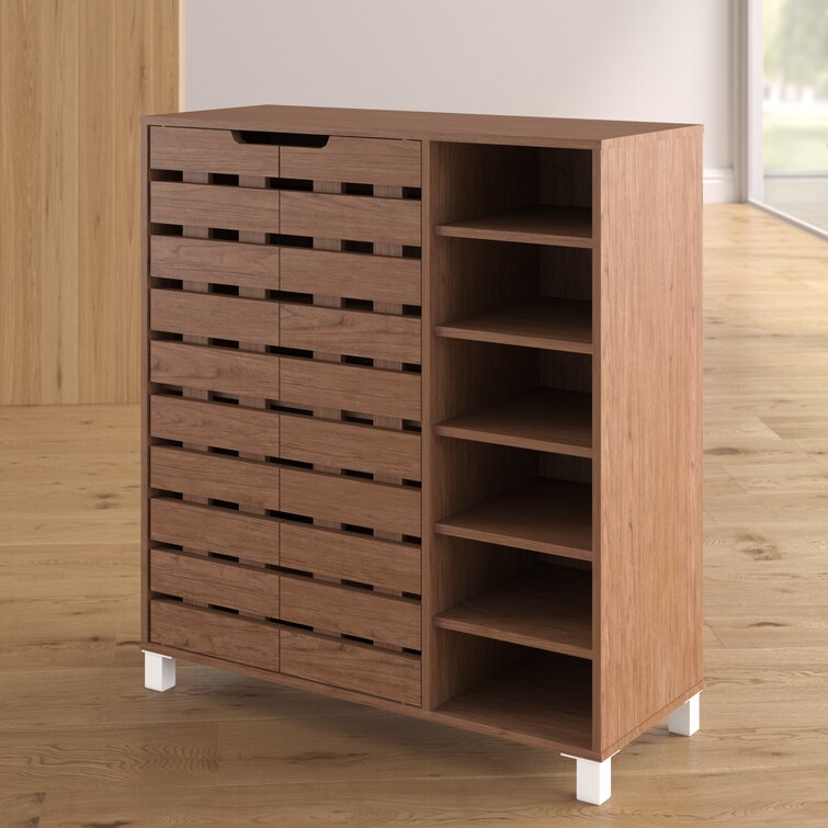 Shoe storage discount cabinet ebern designs